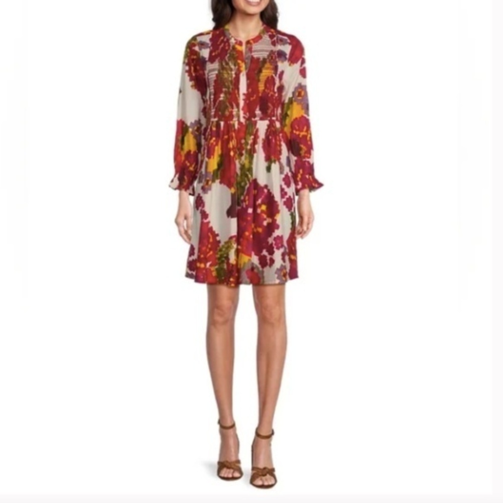 Ro's Garden Talia Tunic Short Dress Roberta Freymann Nwt XL